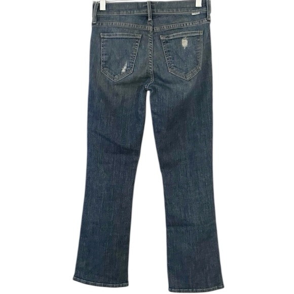Mother The Outsider Crop Distressed Jeans Crazy Like A Fox Size 25 - Picture 2 of 12